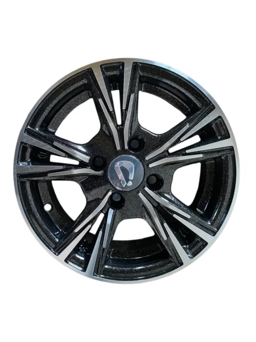 RIN 13X5 4H*100 REF-3004 MACHINED FACE-GLISTENING BLACK