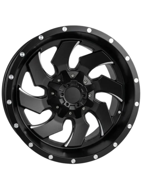 RIN 17X9 6H*139 MATT BLACK+MILLING